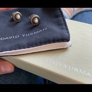 David Yurman pearl cookie earrings
